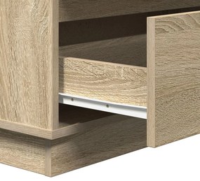 Éjjeli Asztal LED-del Sonoma Tölgy 71x34,5x75 cm Műanyag