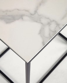 Tárolóasztal kerámia asztallappal 30x45 cm Rewena – Kave Home