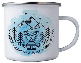 Bohemia Gifts Fém bögrés pohár - Hory volají, 350ml