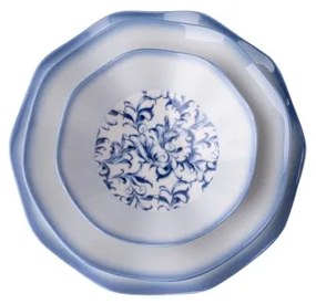 24 darabos kék porcelán étkészlet