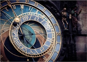 Kép - Orloj, Prága (70x50 cm)