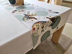 Húsvéti Futófelület Asztalra Nyuszi Húsvéti Tojás 40 cm x 180 cm