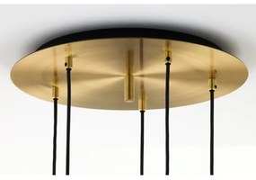 Jupiter 2020 - Csillár zsinóron ALAS 5xGU10/10W/230V arany