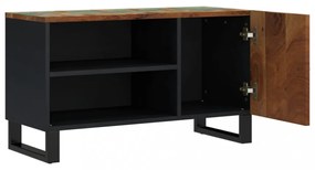 tömör újrahasznosított és szerelt fa TV-szekrény 80x33x46 cm