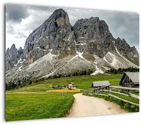 Kép - Az osztrák hegyekben (üvegen) (70x50 cm)