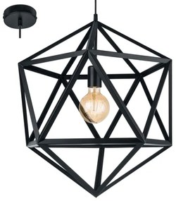 Eglo 49762 - Mennyezeti függesztékes lámpa EMBLETON 1xE27/60W