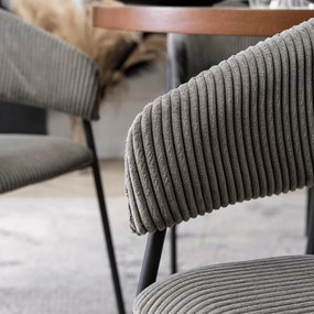 Szürke Kordbársony Étkezőszék TINKA