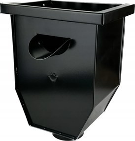 Ereszcsatorna mosogatĂł kosĂĄr 100mm-es lefolyĂłcsĆhöz Galeco AcĂ©l fekete Ral 9005