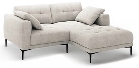 Bézs sarokkanapé (jobb oldali-heverő résszel) Bemy – Micadoni