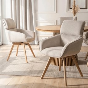 Forgó szék bézs színben, DIAS