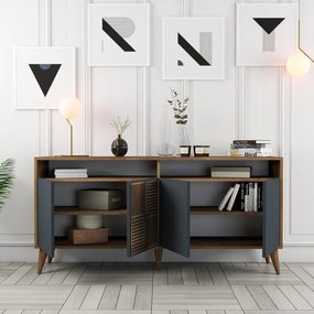 Milan 160 - Walnut, Anthracite