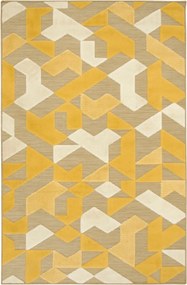 Kültéri Zsinóros Szőnyeg Nappaliba Bézs Mustárkrém Reni 120x170 cm