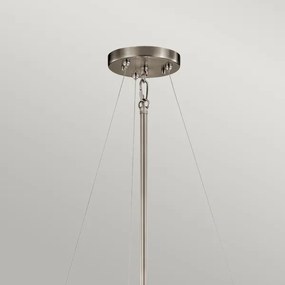 Kichler KL-SILVER-CORAL-P-A - Csillár rúdon SILVER CORAL 3xE27/100W/230V króm