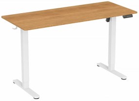 Elektromosan állítható magasságú íróasztal - 140x60cm arany tölgy ülő-/állómunkához - LVN System Lite LV1718