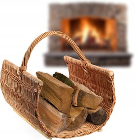 Fonott Kosár Kandalló Fa Tűzifa Tároló Kosár Kandallóhoz Erős