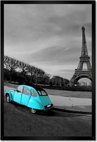 Poszterek keretben 40x60 Eiffel-torony Türkiz
