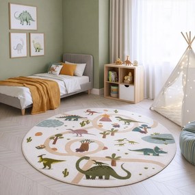 Mosható gyerek szőnyeg ø120 cm Coco 1131 – Ayyildiz Carpets