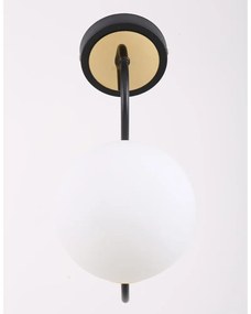 Fekete-fehér fali lámpa ø 15 cm Oslo – Squid Lighting