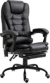 Vinsetto Irodai Szék Masszázs Funkcióval, Ergonomikus Vezetői Szék Dőlésszög Szabályozással, Magasságban Állítható Forgószék Távirányítóval, Oldalzseb