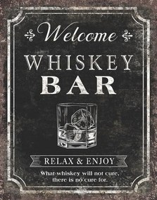 Fém tábla Whiskey Bar