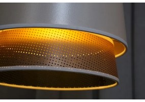 Duolla - Felületre szerelhető csillár BELL SHINY 1xE27/15W/230V átm. 25 cm fehér/réz