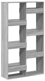 szürke sonoma színű szerelt fa könyvespolc 100 x 33 x 175 cm