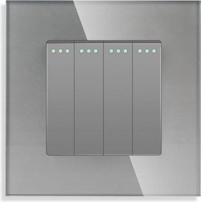 FĂ©nykapcsolĂł 4K NĂ©gyszögletes Ăveg BillentyƱs Klasszikus KapcsolĂł