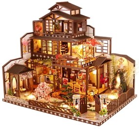 2Kids Toys - Miniatűr Honosná sakurová villa házikó 2xAAA elemmel