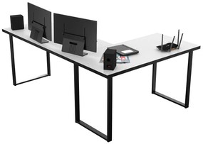 Sarok PC asztal Vintid (fehér + fekete). 1054976