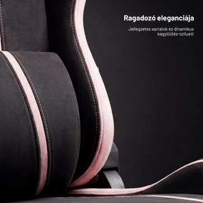 Szövet gamer szék fekete-rózsaszín Diablo X-One 2.0 Akira Pink Normal