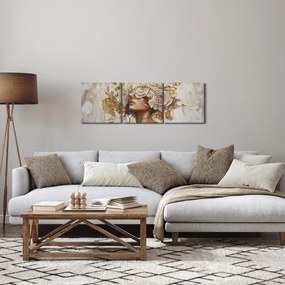 Kép - Lány rózsákkal (órával) (90x30 cm)