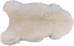 Báránybőr szőnyeg báránybőrből, természetes báránybőr, takaró M fehér