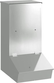 vidaXL Disznó Etető Ezüst 55 x 38 x 76 cm Horganyzott acél