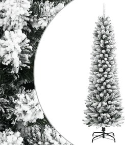 vidaXL PVC és polietilén műkarácsonyfa pelyhes hóval 150 cm