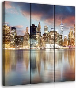 Vászonkép 90x100 Városkép New York város panoráma építészet művészet