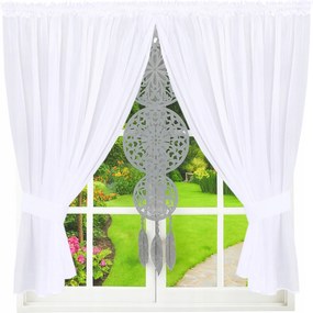 Kész függöny rojtokkal 150x400 Panel függöny Filc függöny nappaliba szürke