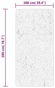 HUARTE homokszínű rövid szálú puha és mosható szőnyeg 100x200cm