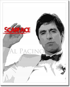 Poszterek keretben 40x50 A sebhelyesarcú