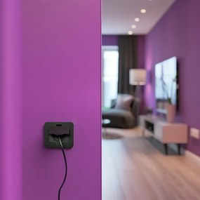 Solight 5B322B - Kültéri beépített padló aljzat IP55 fekete négyszögletes