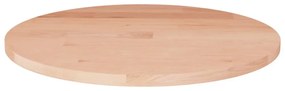 kerek kezeletlen tömör tölgyfa asztallap Ø50 x 1,5 cm