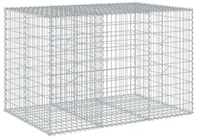 horganyzott vas gabion kosár fedéllel 150 x 100 x 100 cm