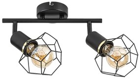 Rabalux 71066 - Spotlámpa FRAN 2xE27/40W/230V fekete