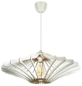 Csillár zsinóron 1xE27/60W/230V fehér átm. 59 cm