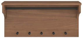 SANDNES tömör fenyőfa falra szerelt kabátállvány 87x30x42 cm