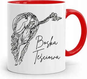 Piros Anyós Bögre Isteni Anyós Ajándék fényképes nyomtatással