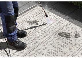 Kuba szürke-krémszínű kültéri szőnyeg, 350 x 80 cm - NORTHRUGS