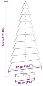 fehér tömör fenyőfa karácsonyfa-dekoráció 180 cm