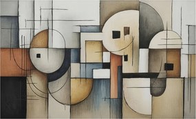 Dekoratív fotótapéta Furnér Flizelin Geometrikus harmónia 416x254