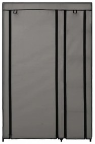 szürke összecsukható szövet ruhásszekrény 110 x 45 x 175 cm