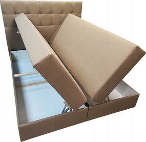 Nagy Kontinentális Ágy Ágyneműtartó Matrac Bonell Bézs Dream 180